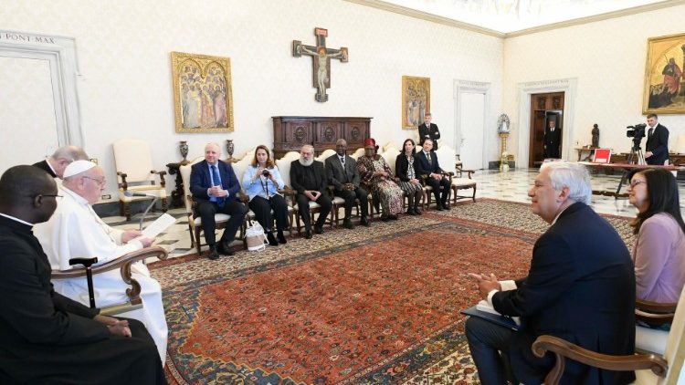 Le pape François rencontre les dirigeants internationaux du mouvement international des Équipes Notre-Dame